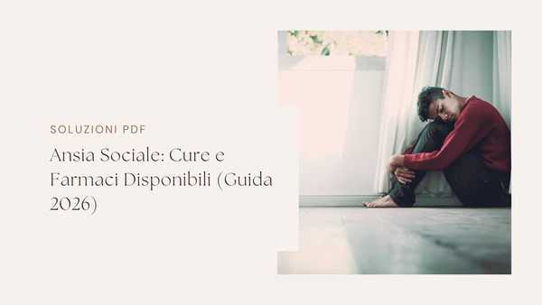 Ansia Sociale: Cure e Farmaci Disponibili (Guida 2026)