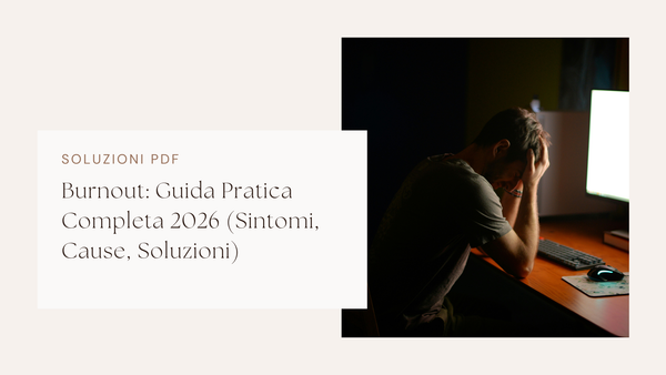 Burnout: Guida Pratica Completa 2026 (Sintomi, Cause, Soluzioni)
