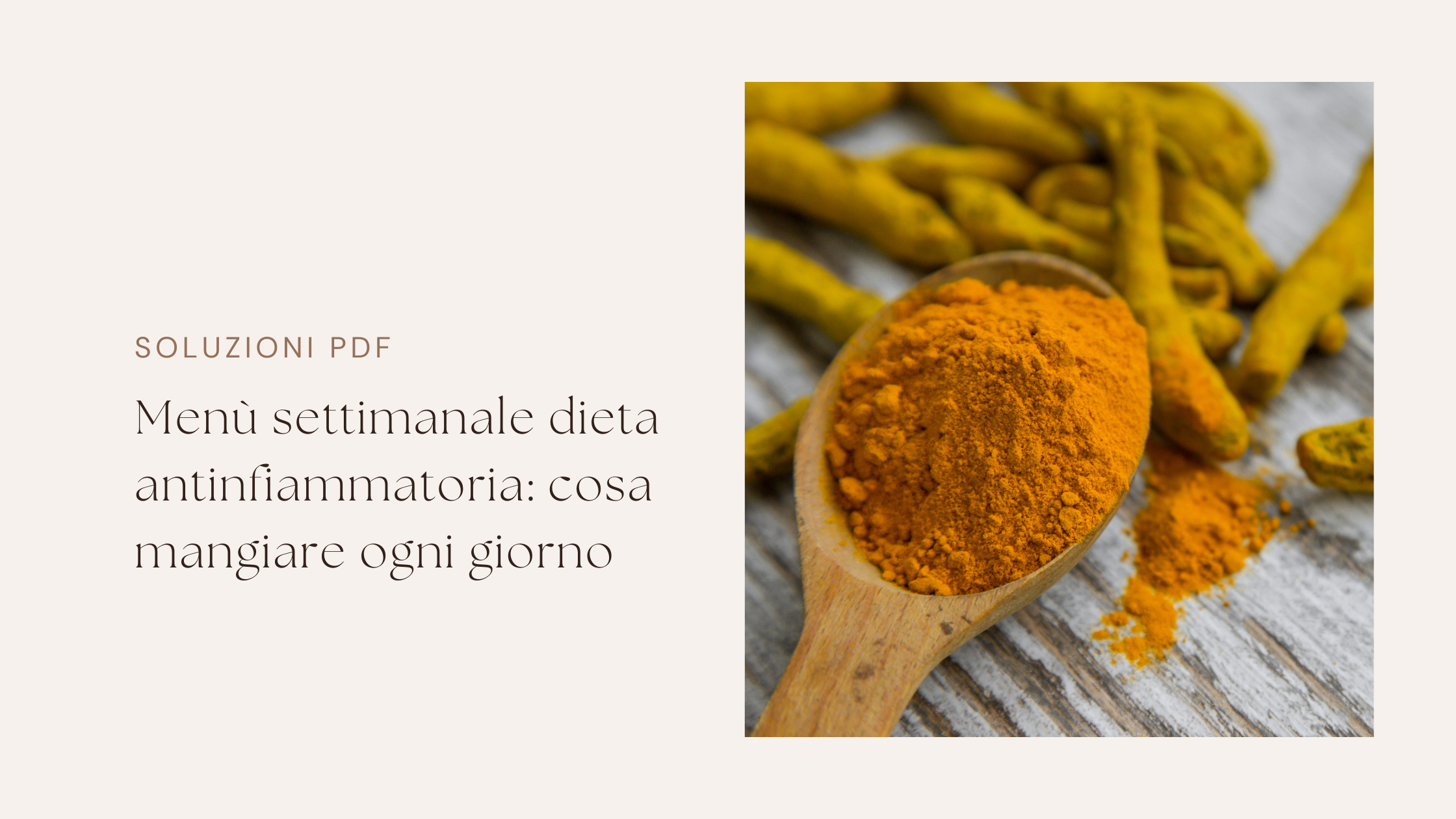 Menù settimanale dieta antinfiammatoria: cosa mangiare ogni giorno