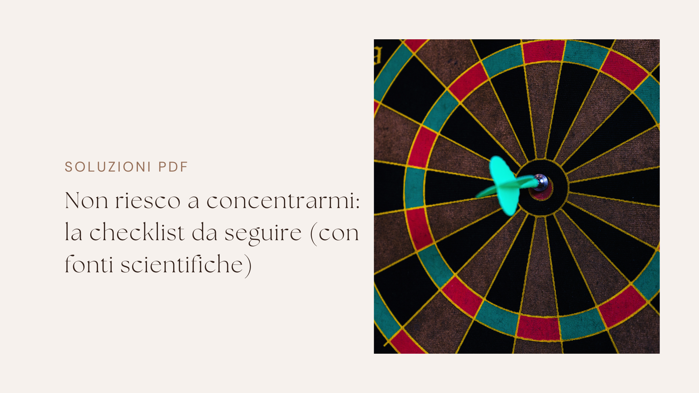 Non riesco a concentrarmi: la checklist da seguire (con fonti scientifiche)